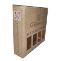 Custom Print 4 Bottle Packing Wine Paper Box for Sale